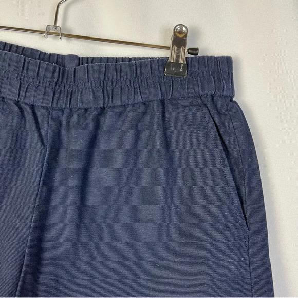 J. Crew Navy Blue Boardwalk Pull On Cotton Shorts 0 - Picture 3 of 4